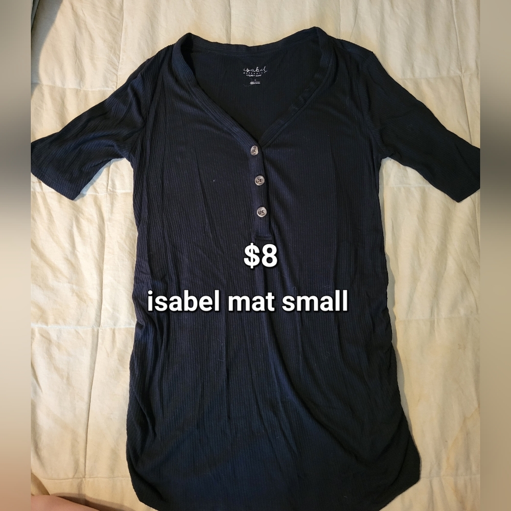 Isabel Maternity Black Top